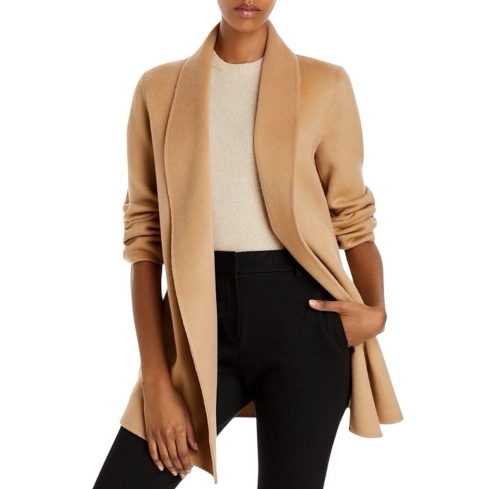 EUC Theory Clairene Double-Face Wool Cashmere Jacket/Coat in Camel - S